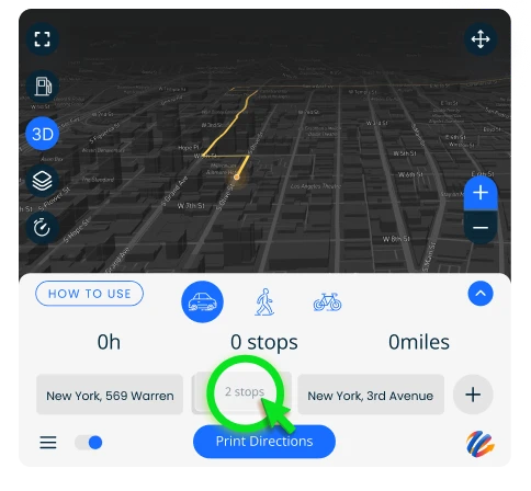 Adjust route